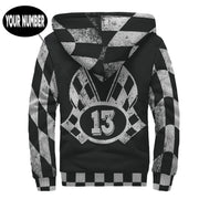 Personalized Racing Sherpa Jacket With Number