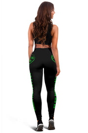 Custom handcrafted Drag Racing Mom Heart Leggings featuring a vibrant fade-resistant print, high-waisted elastic waistband, and premium polyester-spandex blend.2