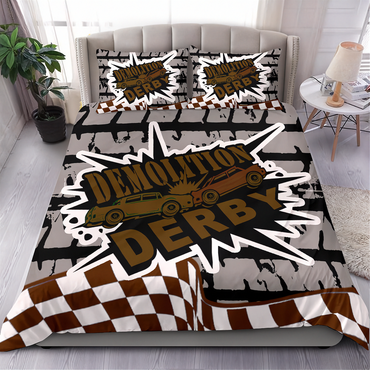 Demolition_Derby_Bedding_Set_Derby_Night_Motorsport_Decor_RIIMB