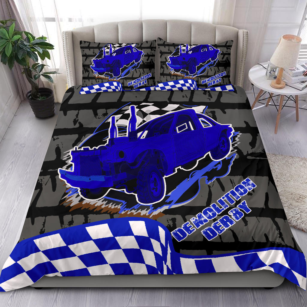 Demolition Derby Bedding Set | Handcrafted Polyester Duvet Cover