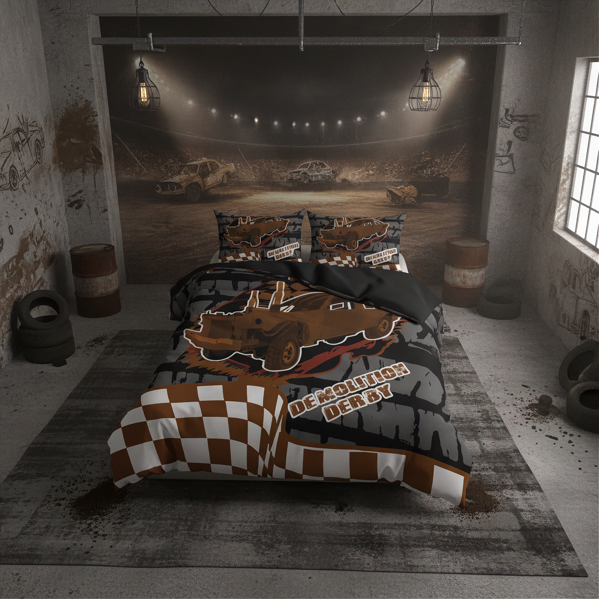 Demolition_Derby_Bedding_Set_Muddy_Demo_Derby_Arena_Grit_Decor_RIIMB