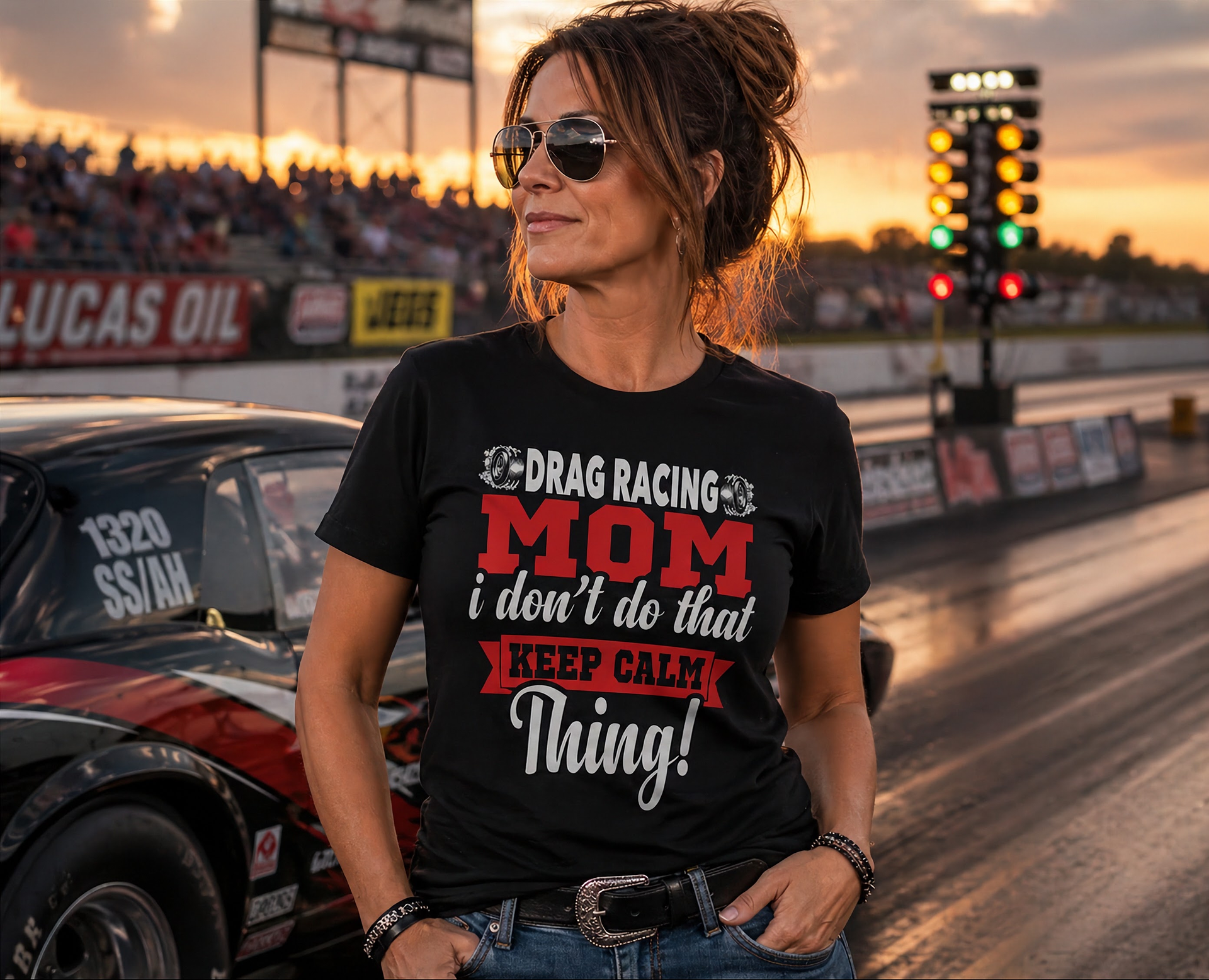 Drag Racing Mom I Don't Do That Keep Calm Thing T-Shirt