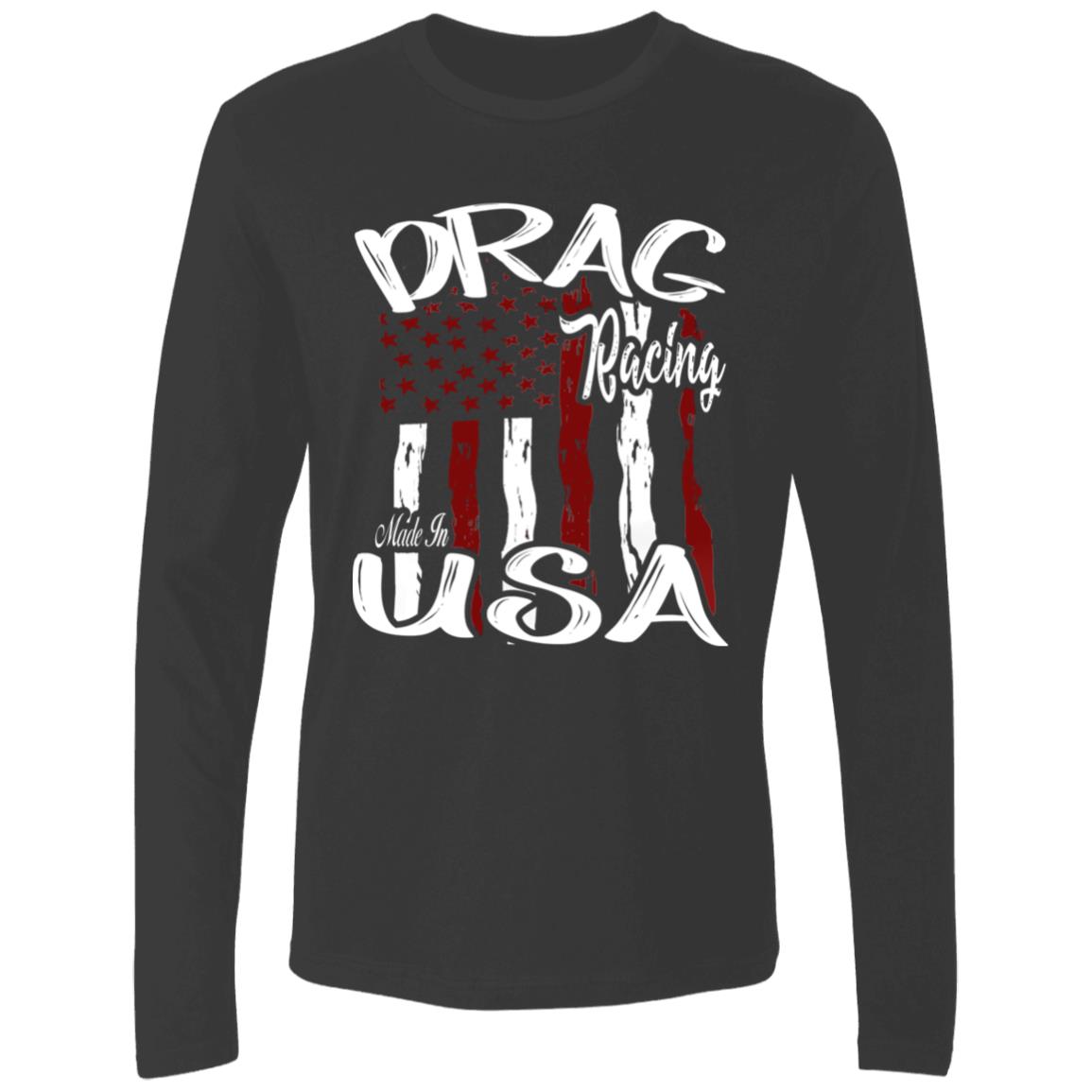 Drag Racing Made In USA Men's Premium LS