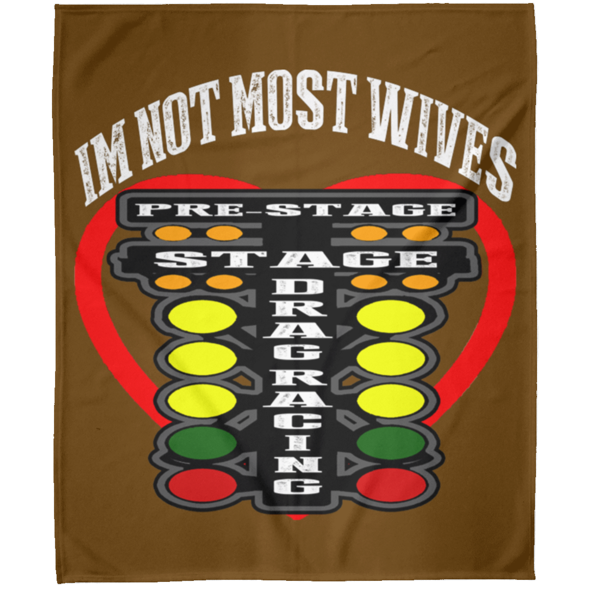 I'm Not Most Wives Drag Racing Arctic Fleece Blanket 50x60