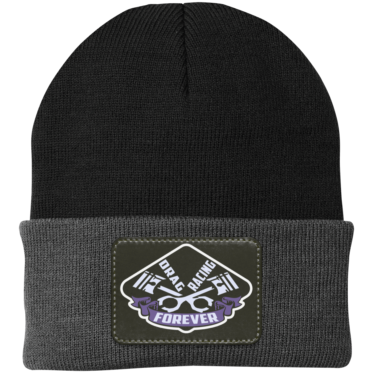 Drag Racing Caps Drag Racing Forever Patched Knit Cap V1