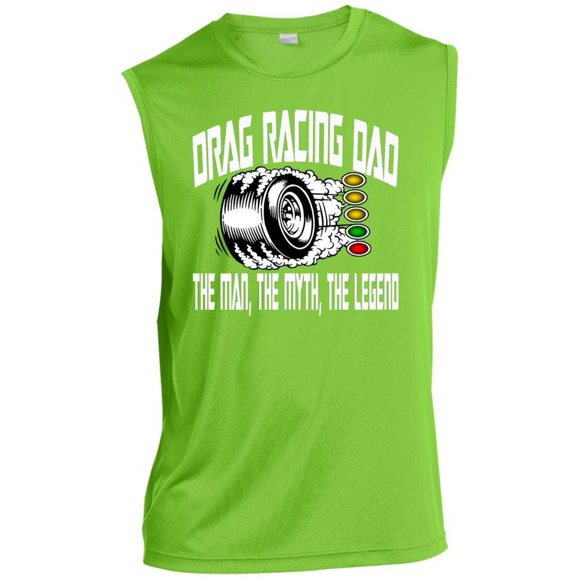 Drag Racing Dad Men’s Sleeveless Performance Tee