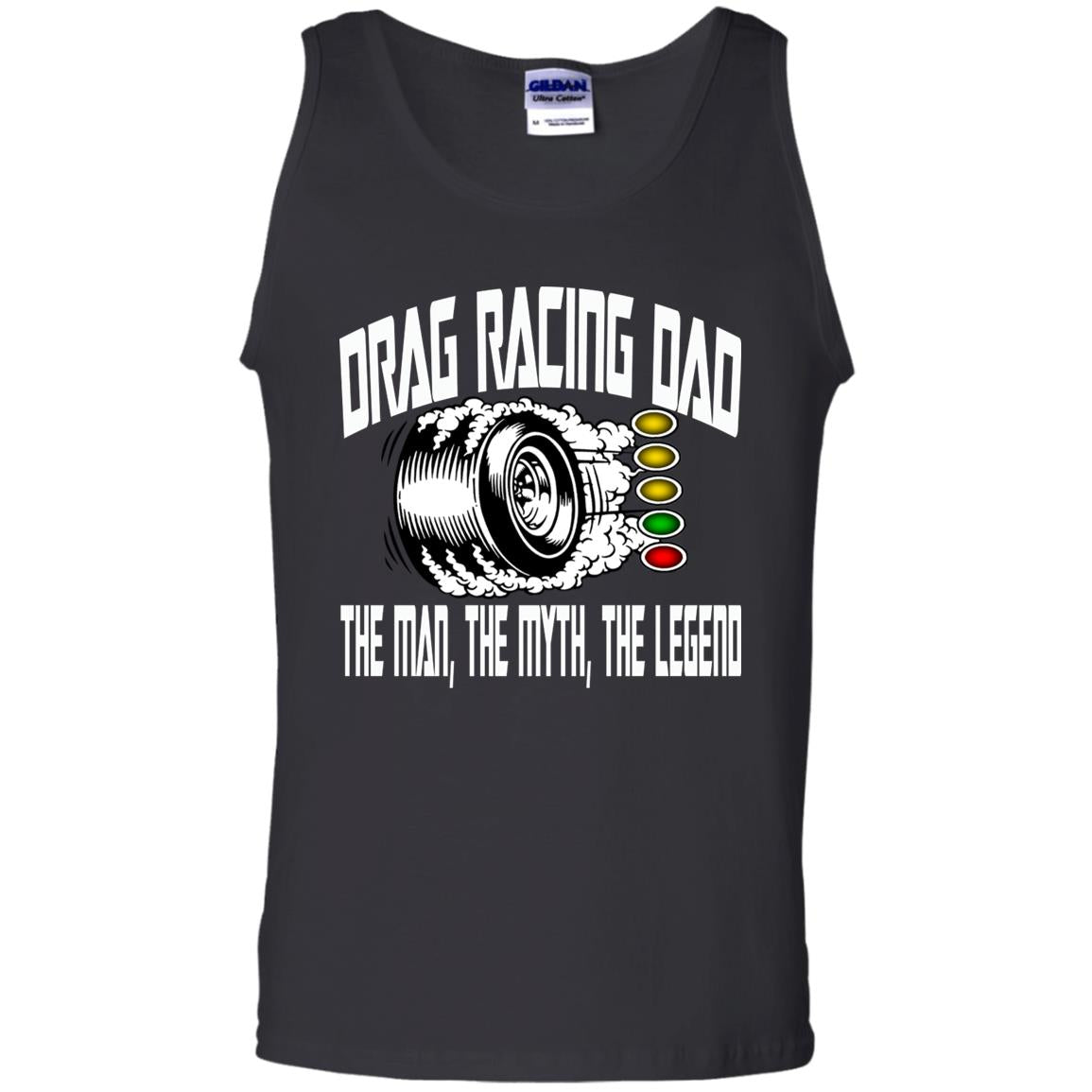 Drag Racing Dad 100% Cotton Tank Top