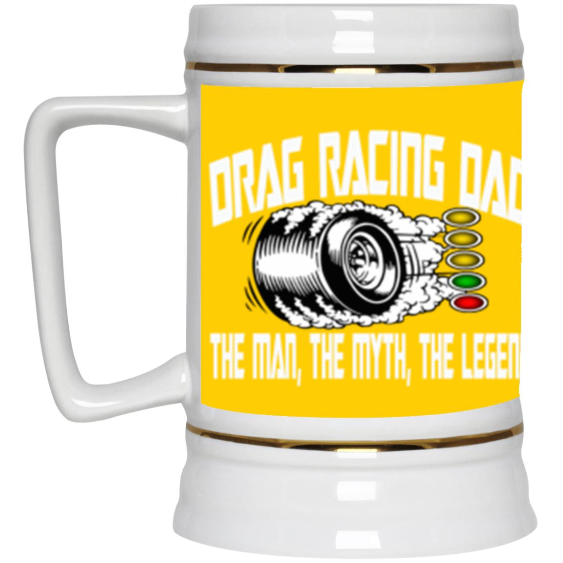 Drag Racing Dad Beer Stein 22oz.