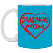 Drag Racing Mom Heart Mug