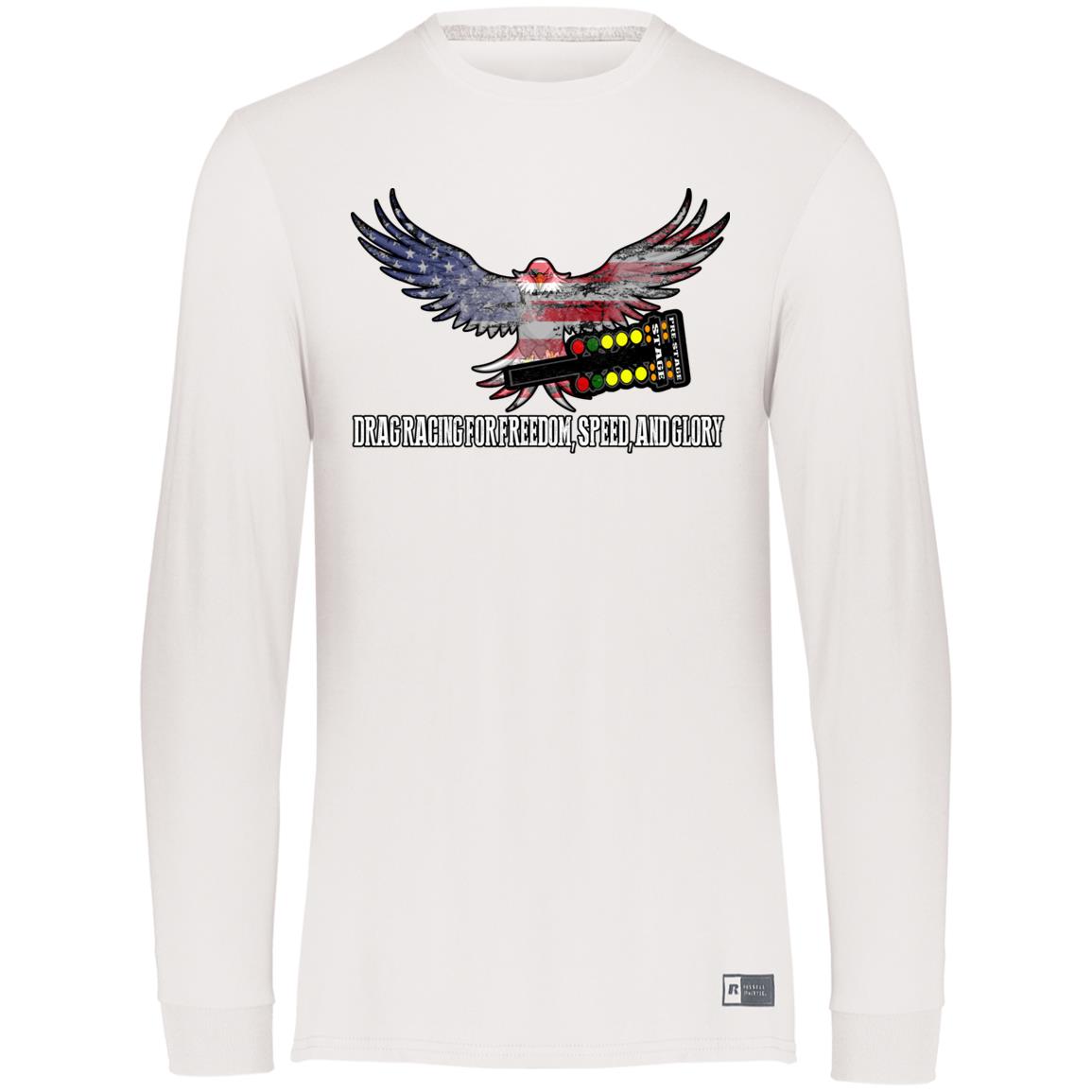 Drag Racing for Freedom, Speed, and Glory Essential Dri-Power Long Sleeve Tee