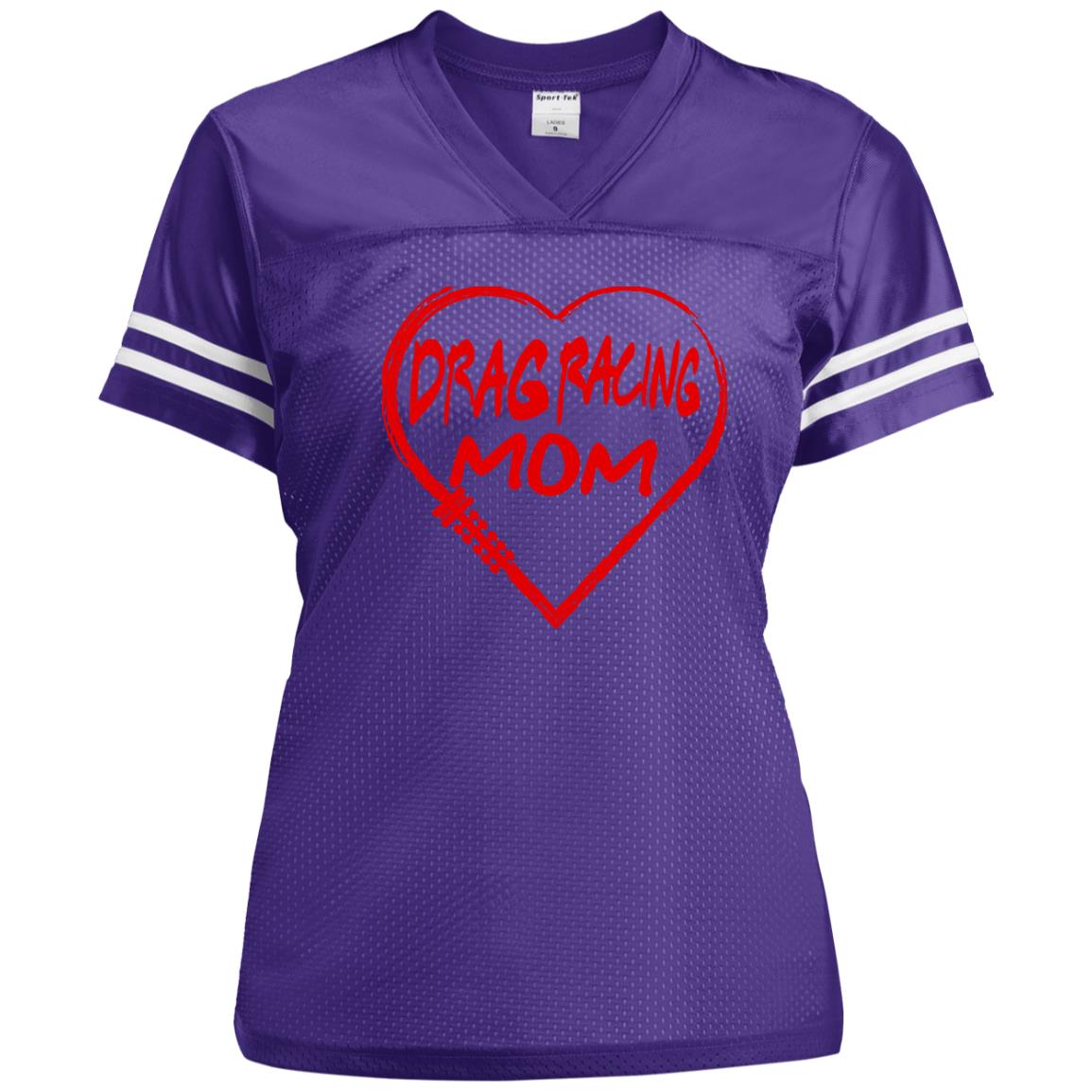 Drag Racing Mom Heart Ladies' Replica Jersey