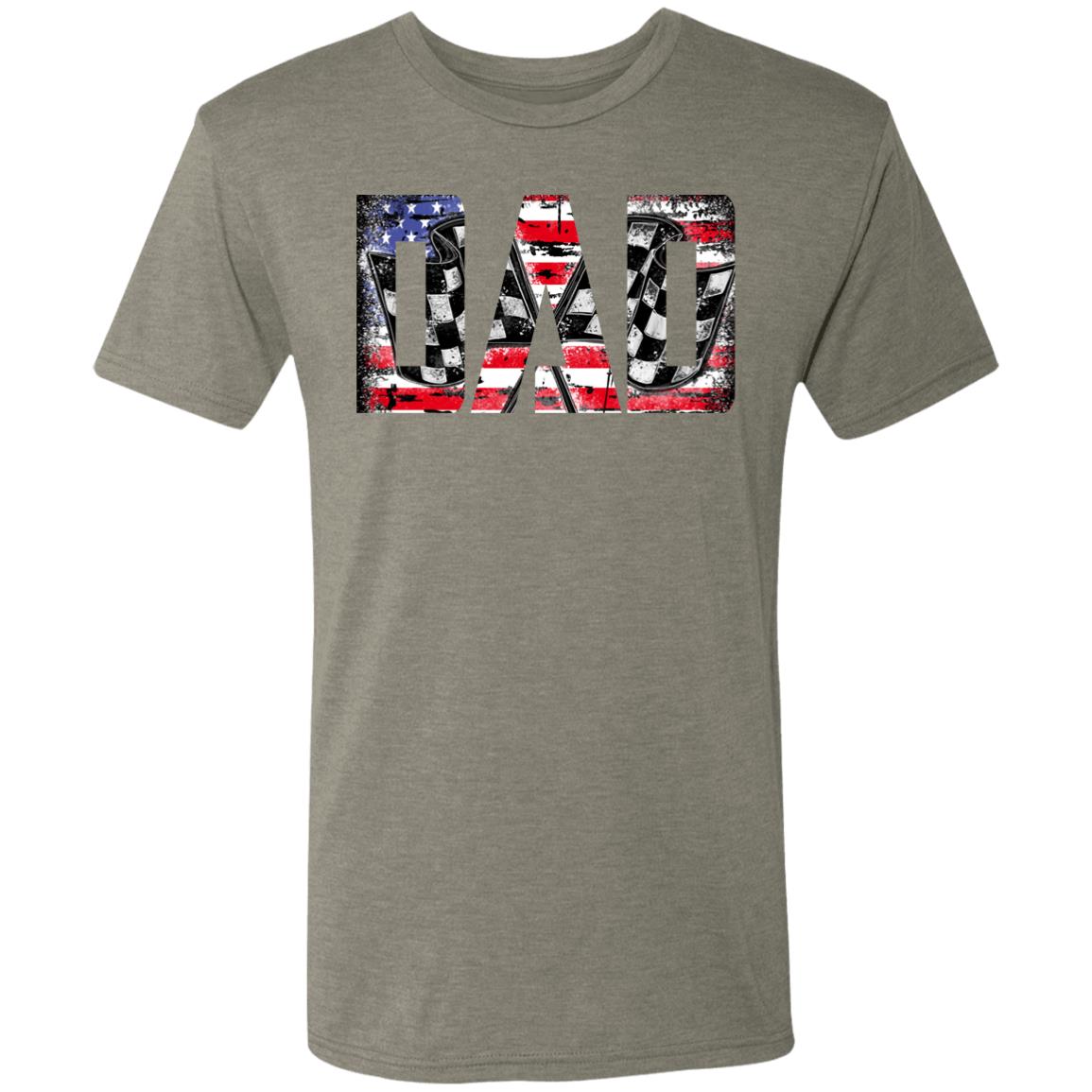 USA Racing Dad Men's Triblend T-Shirt