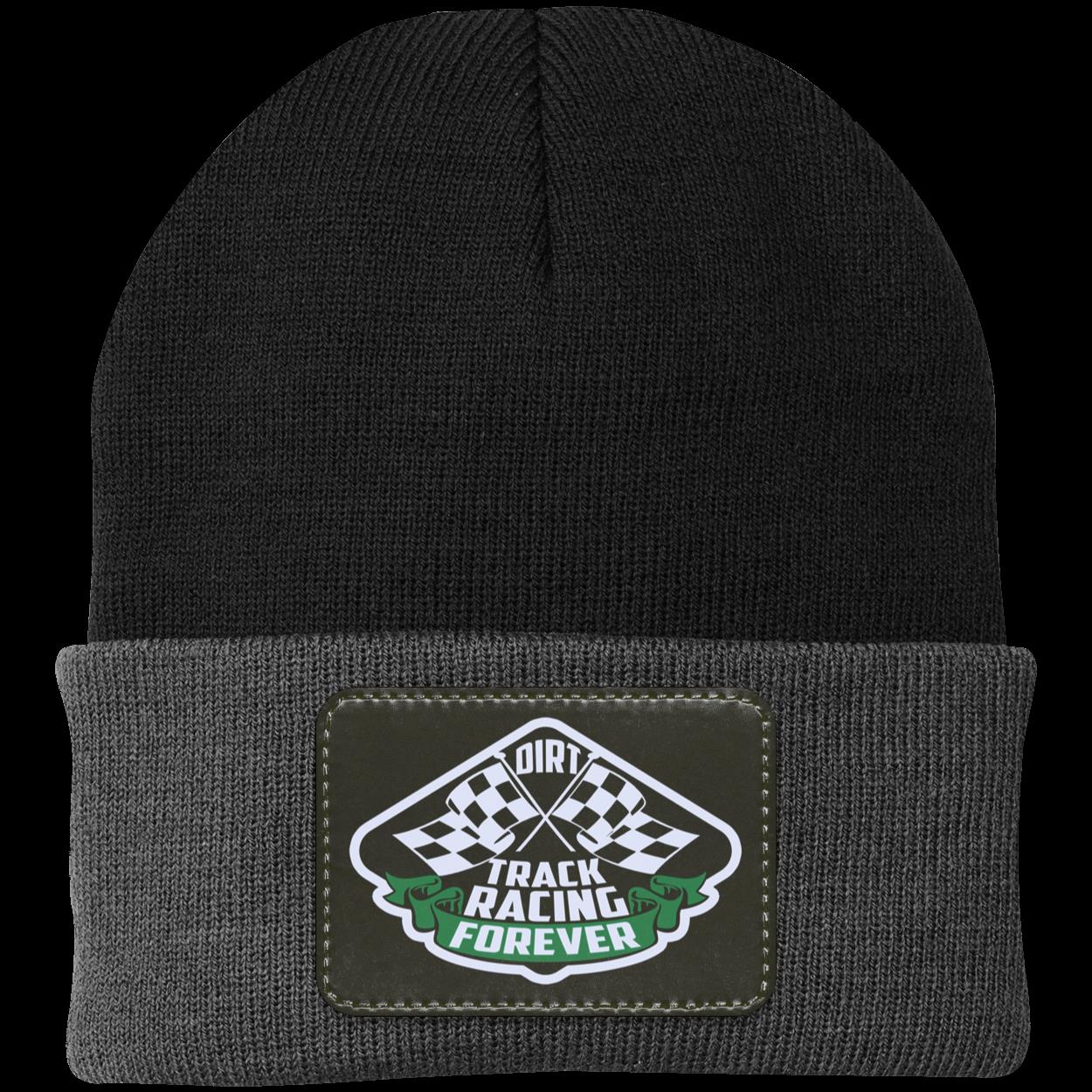 Dirt Track Racing Forever Patched Knit Cap V1