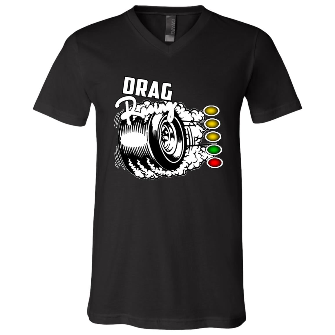 Drag Racing Unisex Jersey SS V-Neck T-Shirt