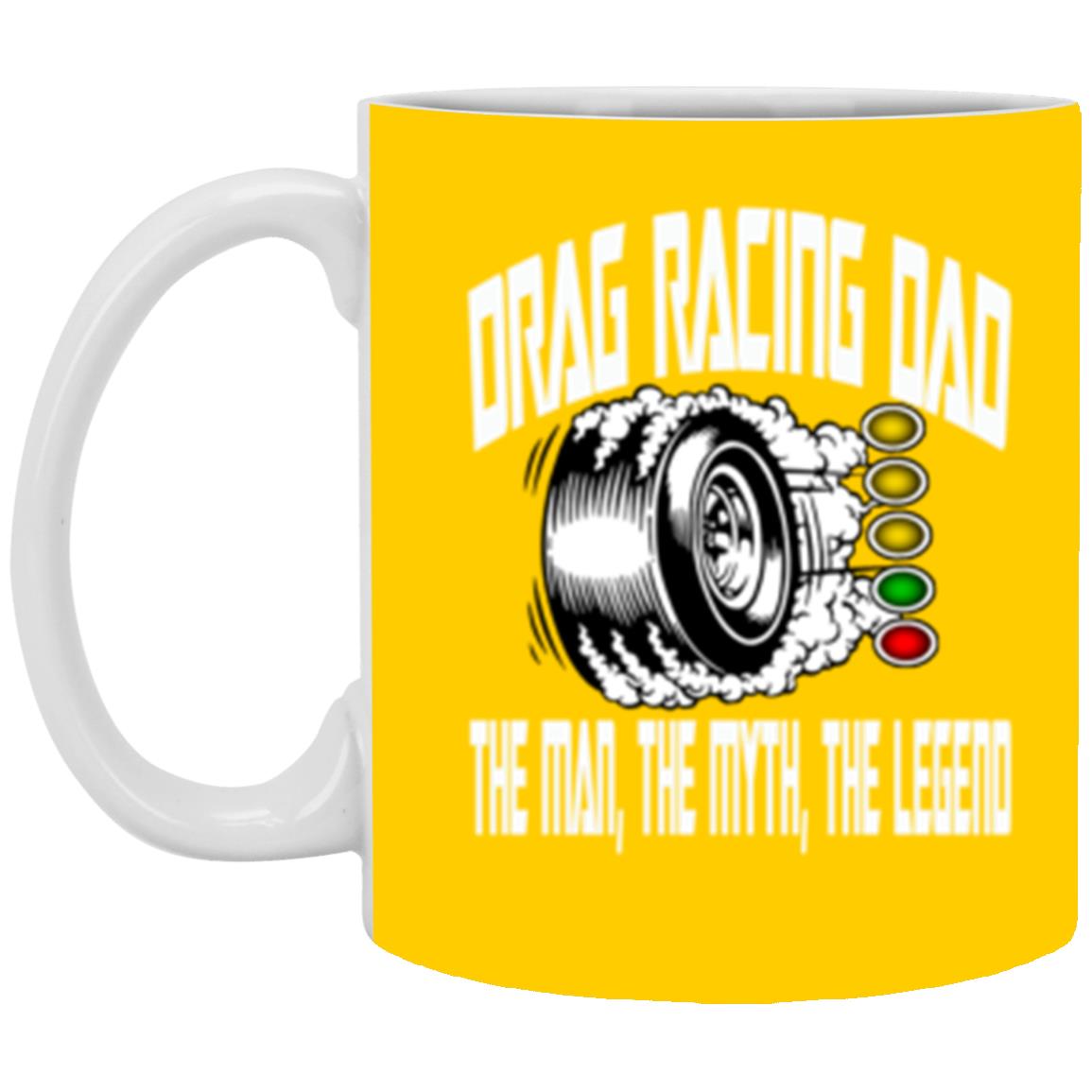 Drag Racing Dad 11 oz. White Mug