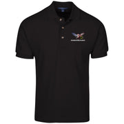 Drag Racing for Freedom, Speed, and Glory Cotton Pique Knit Polo