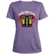 I'm Not Most Girls Drag Racing Ladies' Heather Scoop Neck Performance Tee