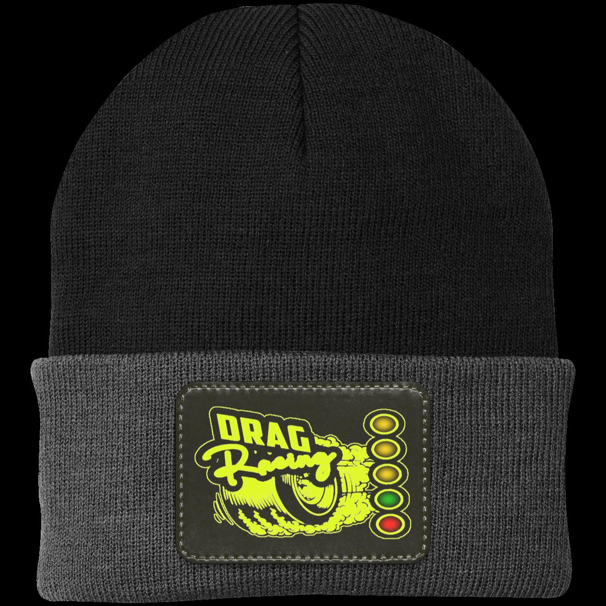 Drag Racing Patched Knit Cap V9