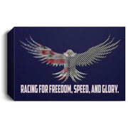 Racing for Freedom, Speed, and Glory Deluxe Landscape Canvas 1.5in Frame