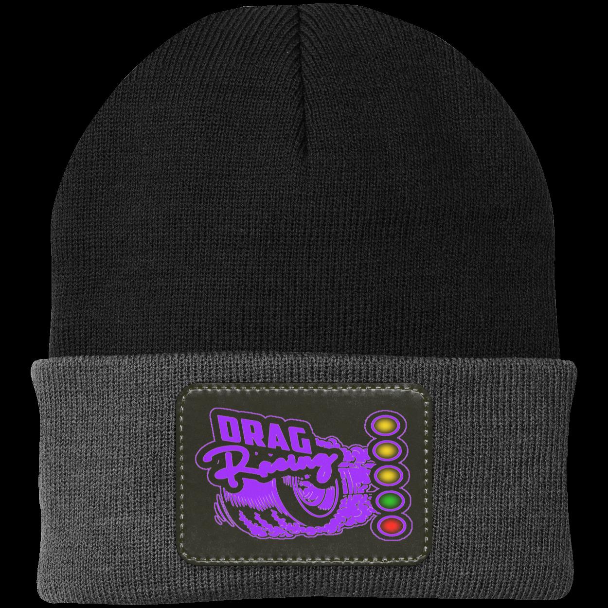 Drag Racing Patched Knit Cap V6