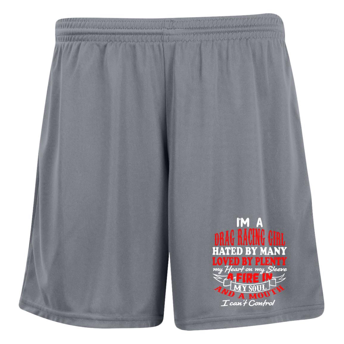 I'm A Drag Racing Girl Hated By Many Loved By Plenty Ladies' Moisture-Wicking 7 inch Inseam Training Shorts