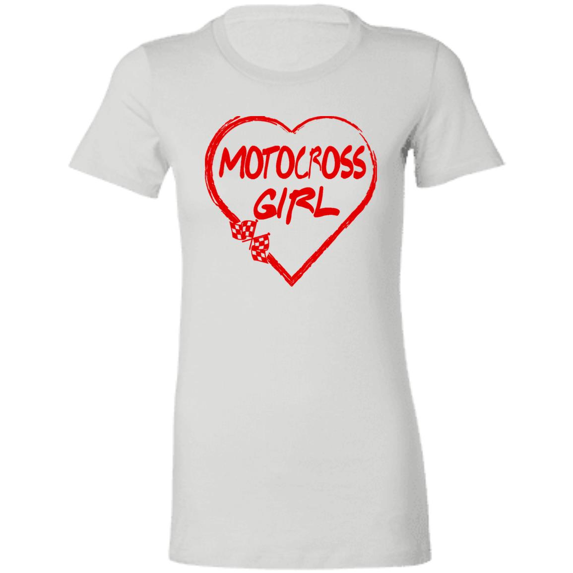 Motocross Girl Heart Ladies' Favorite T-Shirt