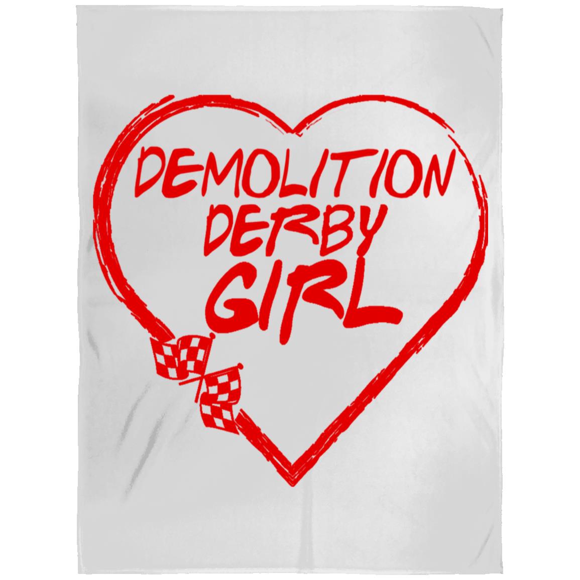 Demolition Derby Girl Heart Arctic Fleece Blanket 60x80