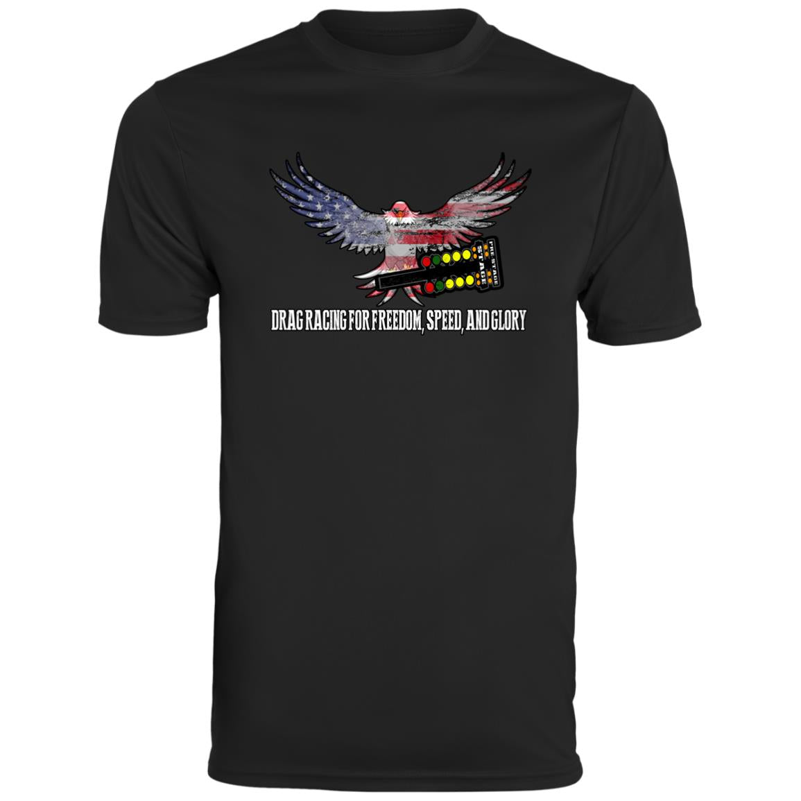 Drag Racing for Freedom, Speed, and Glory Men's Moisture-Wicking Tee