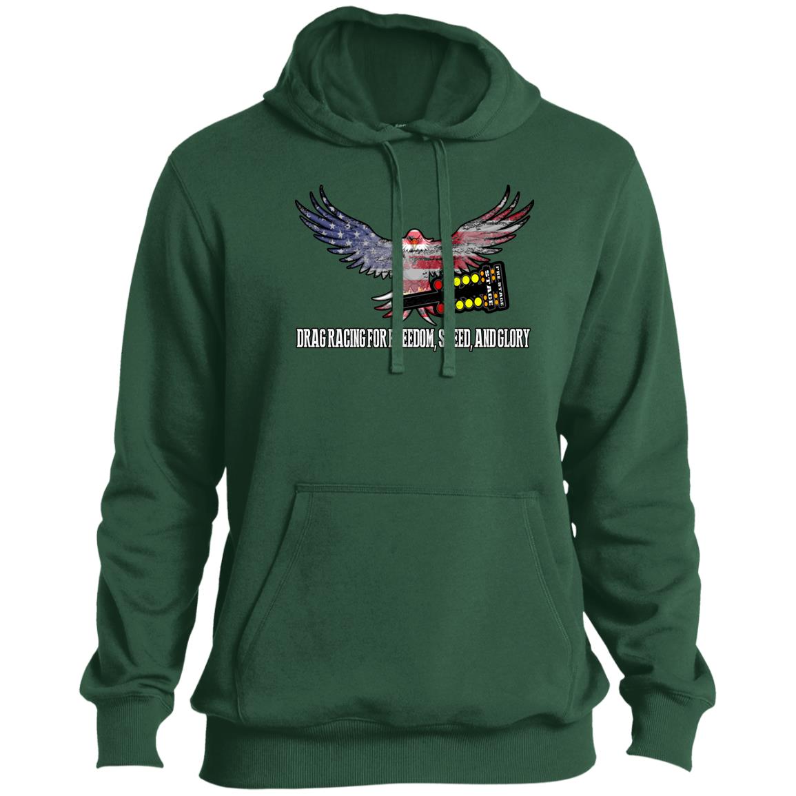 Drag Racing for Freedom, Speed, and Glory Tall Pullover Hoodie