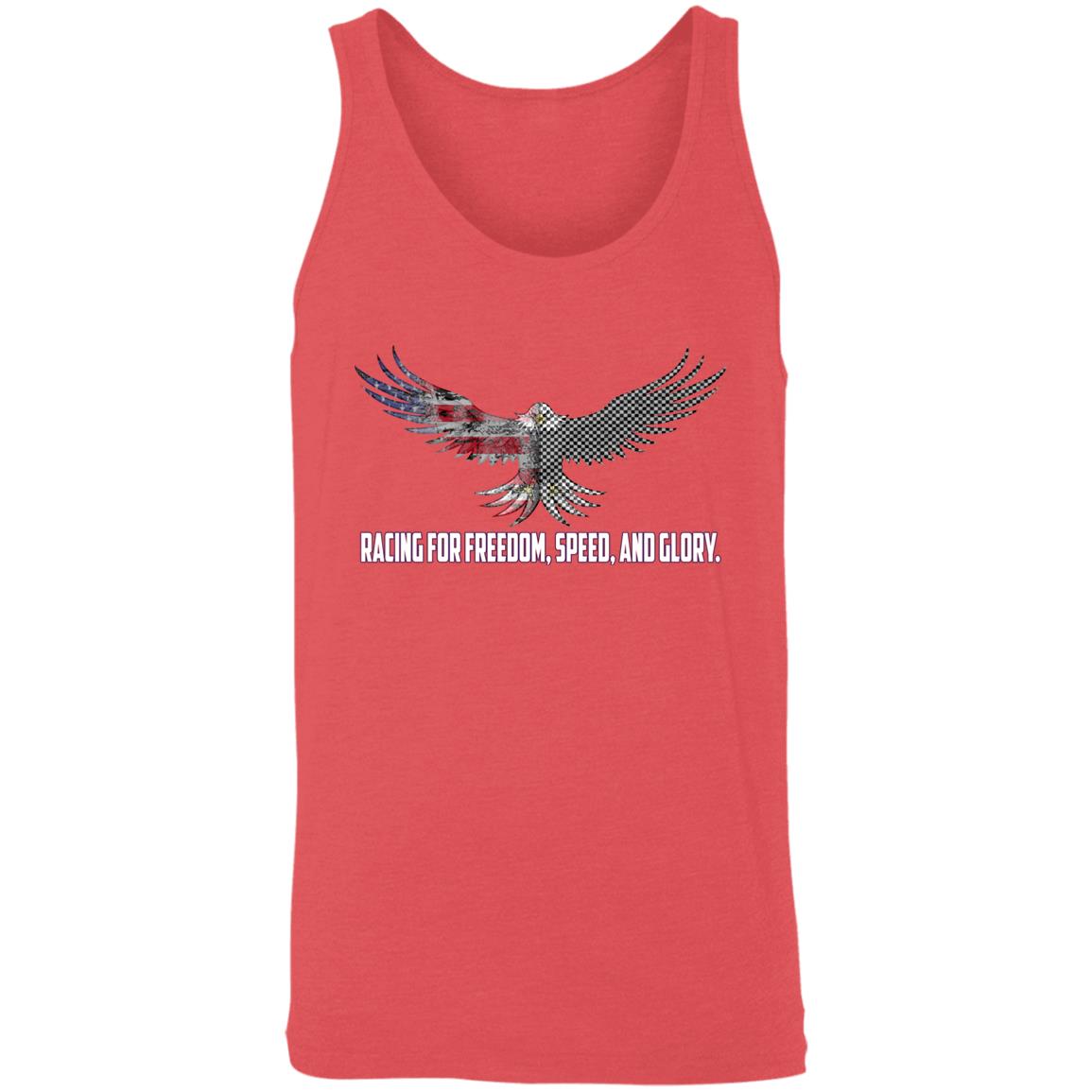 Racing For Freedom, Speed, And Glory Unisex Tank