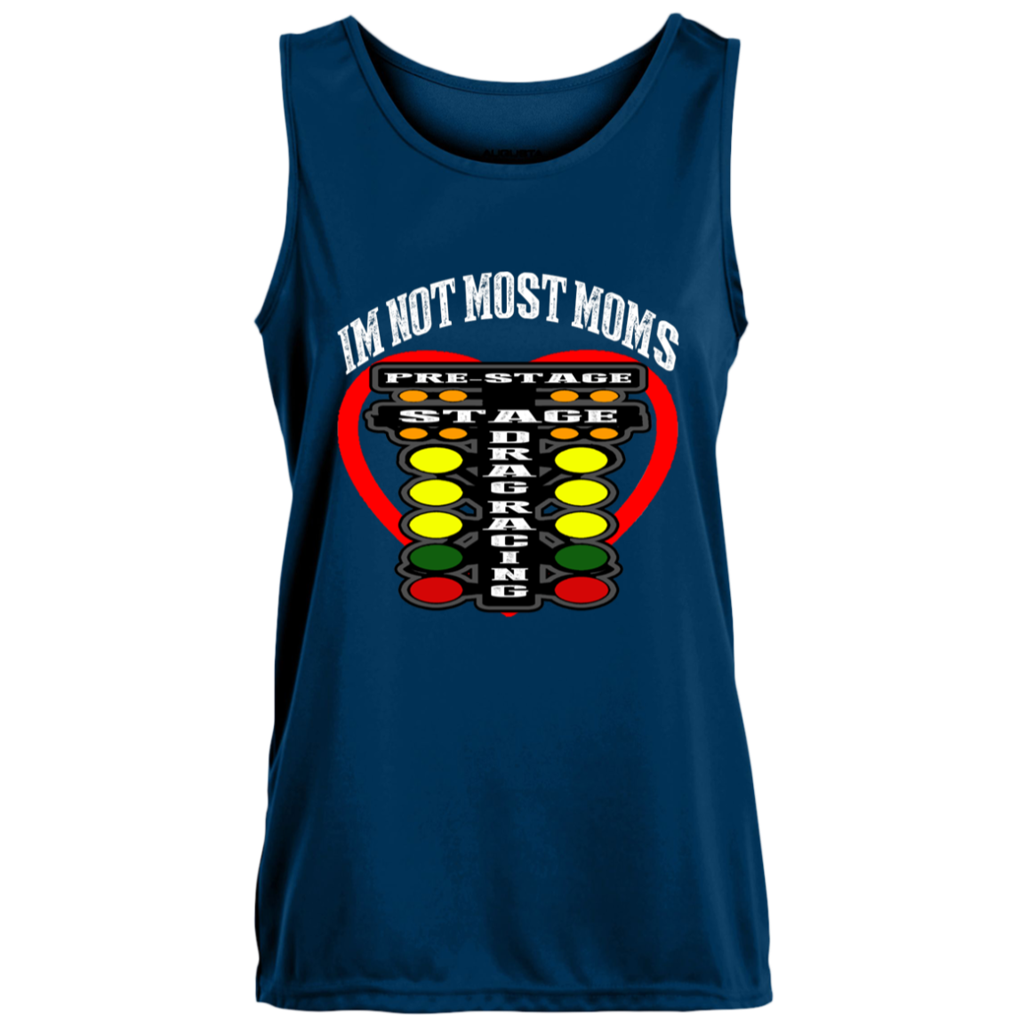 I'm Not Most Moms Drag Racing Ladies’ Moisture-Wicking Training Tank