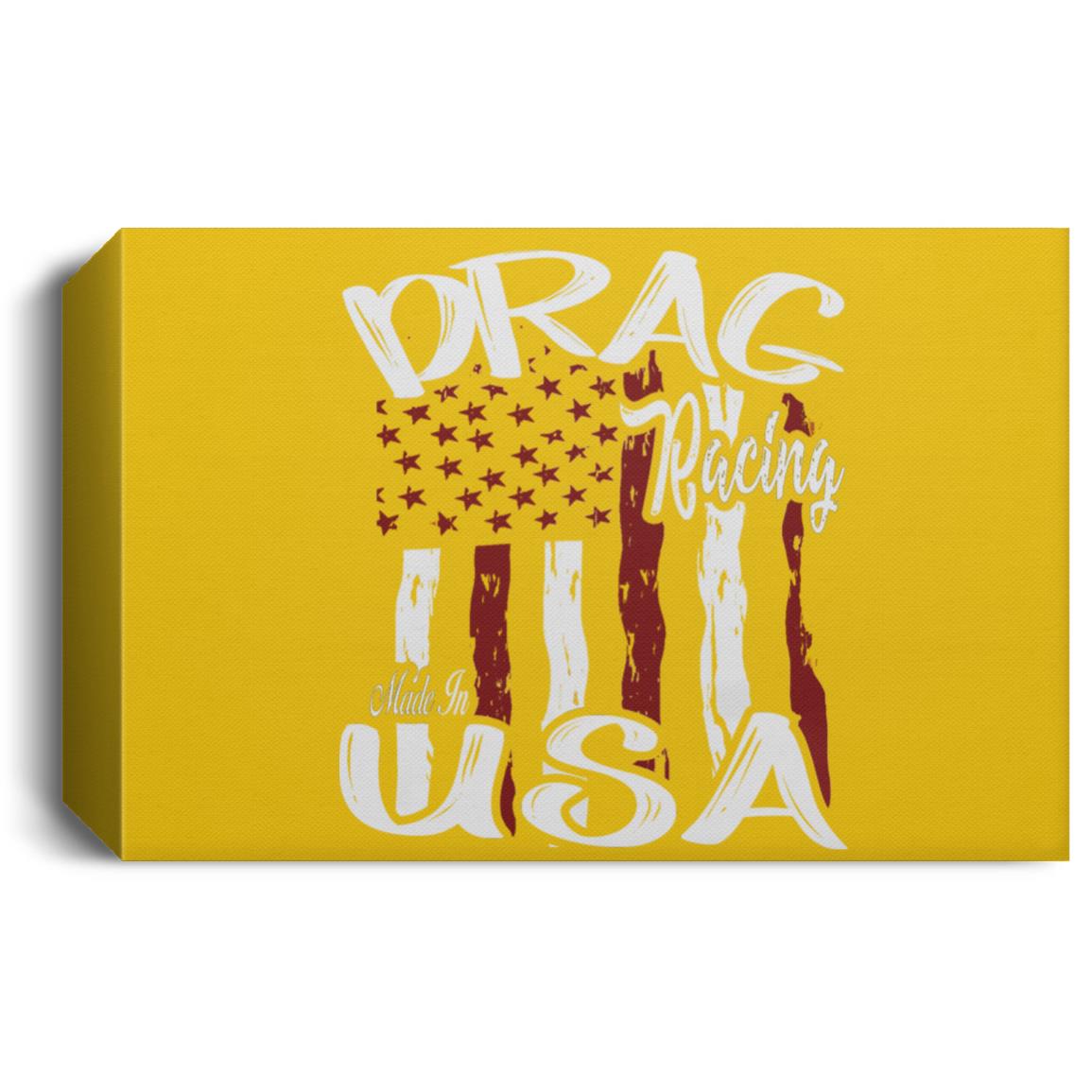 Drag Racing Made In USA Deluxe Landscape Canvas 1.5in Frame