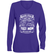 Behind Every Fast Car is a Fast Mom Drag Racing Expert Long Sleeve Shirts