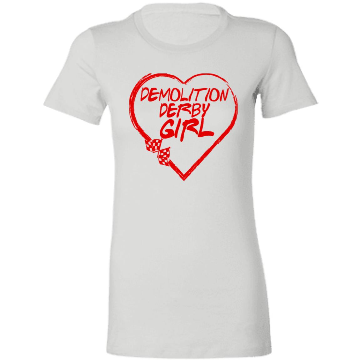 Demolition Derby Girl Heart Ladies' Favorite T-Shirt
