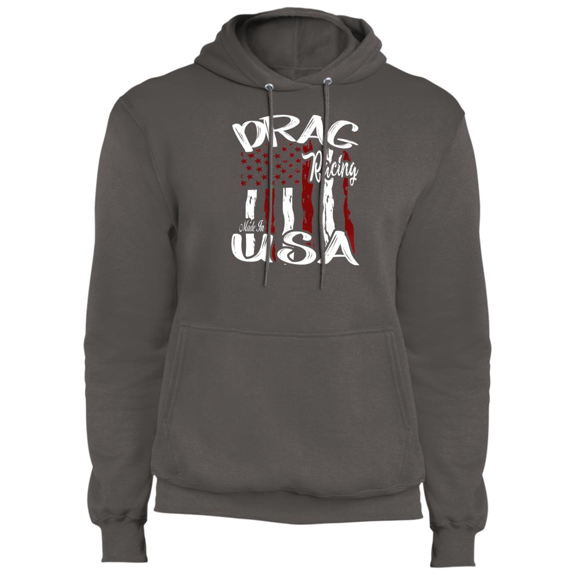 Drag Racing Made In USA Core Fleece Pullover Hoodie