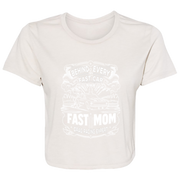 Behind Every Fast Car is a Fast Mom Drag Racing Expert Crop Tops