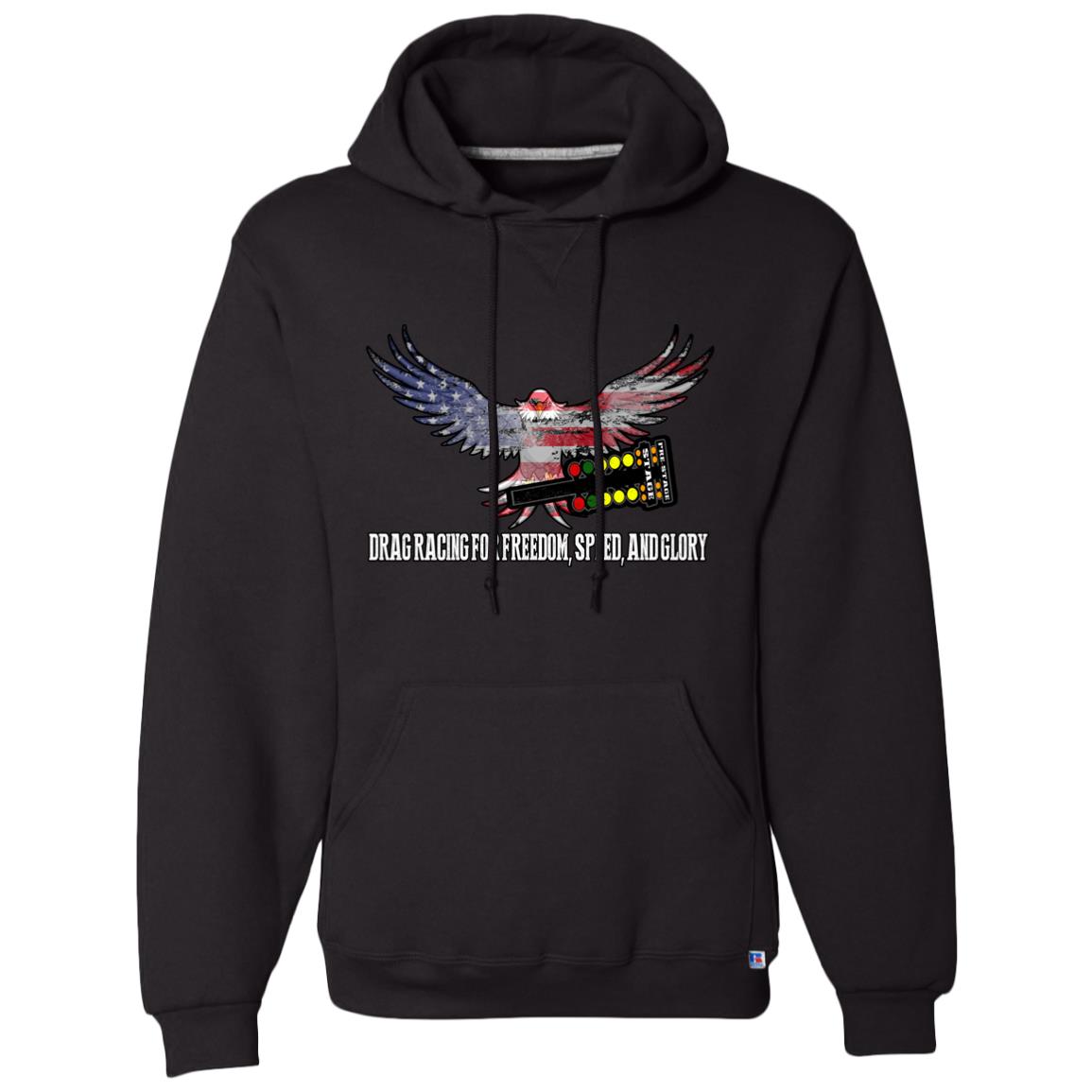 Drag Racing for Freedom, Speed, and Glory Dri-Power Fleece Pullover Hoodie