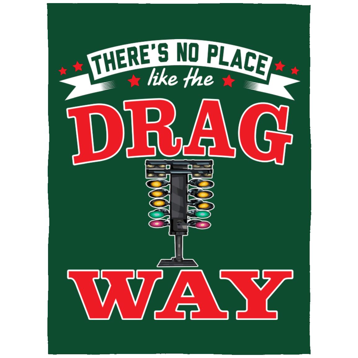 There's No Place Like The Dragway Arctic Fleece Blanket