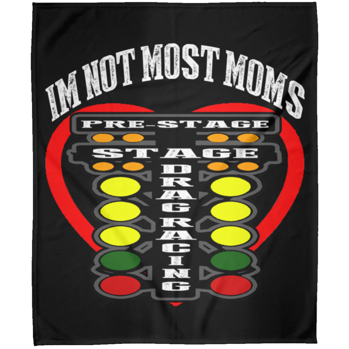 I'm Not Most Moms Drag Racing Arctic Fleece Blanket