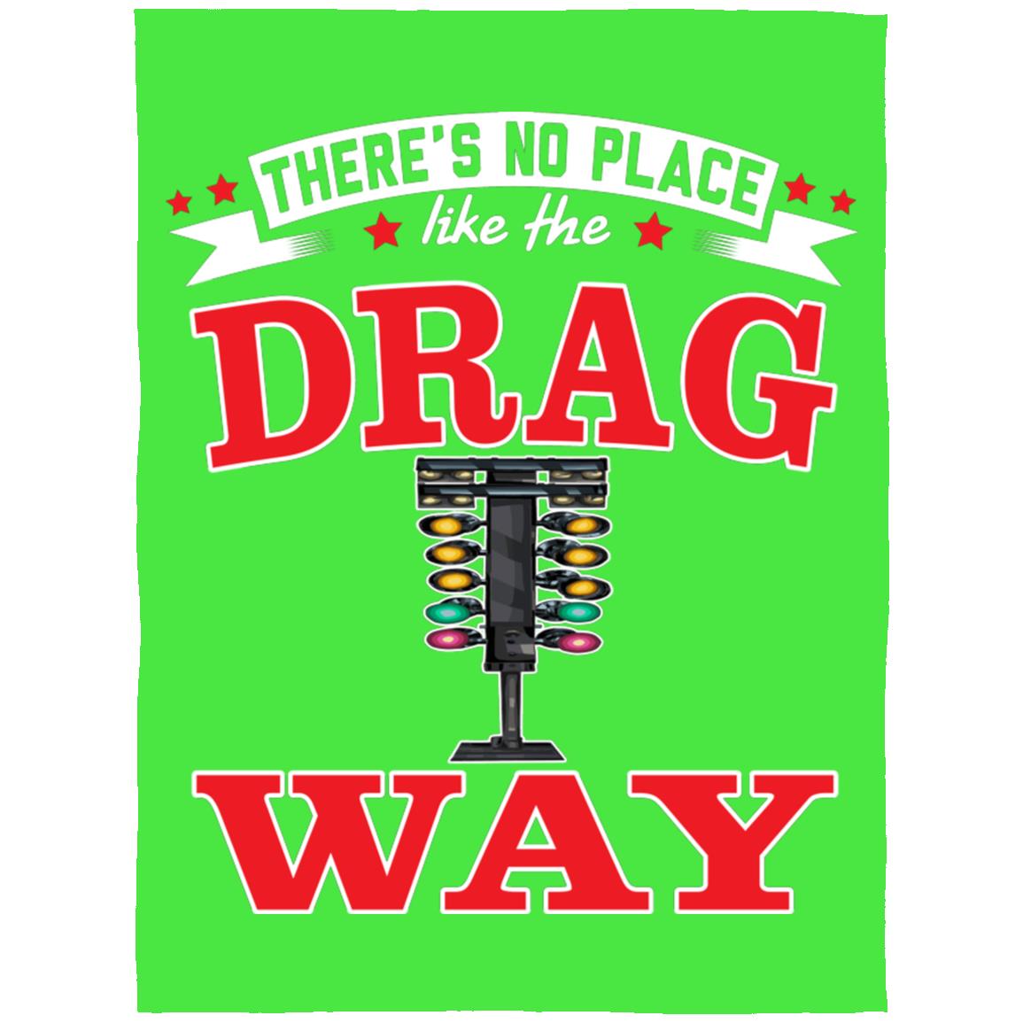 There's No Place Like The Dragway Arctic Fleece Blanket