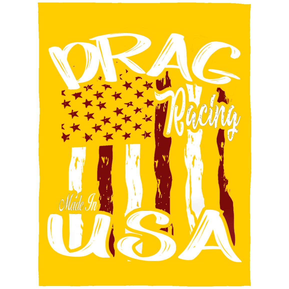 Drag Racing Made In USA Arctic Fleece Blanket 60x80