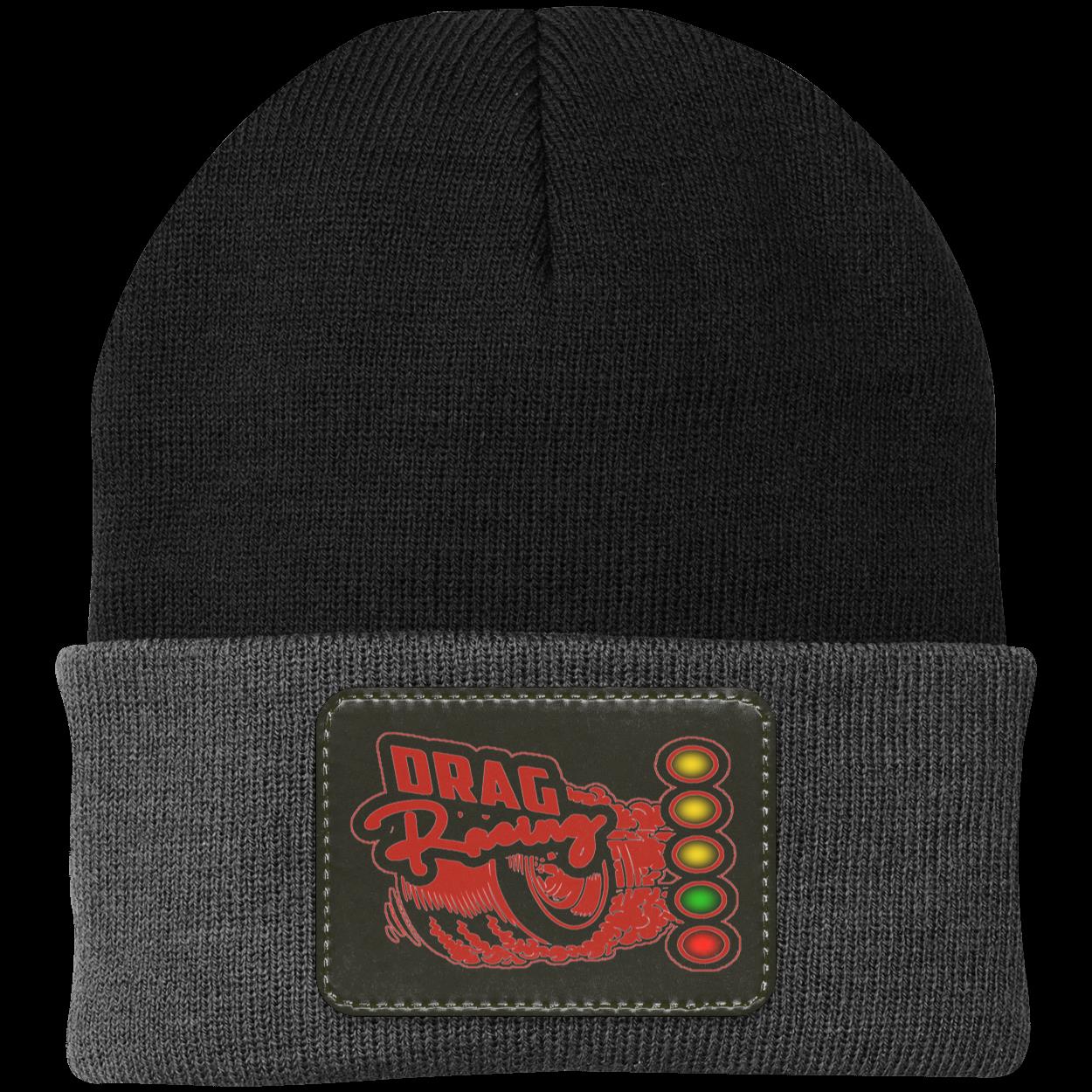 Drag Racing Patched Knit Cap V4