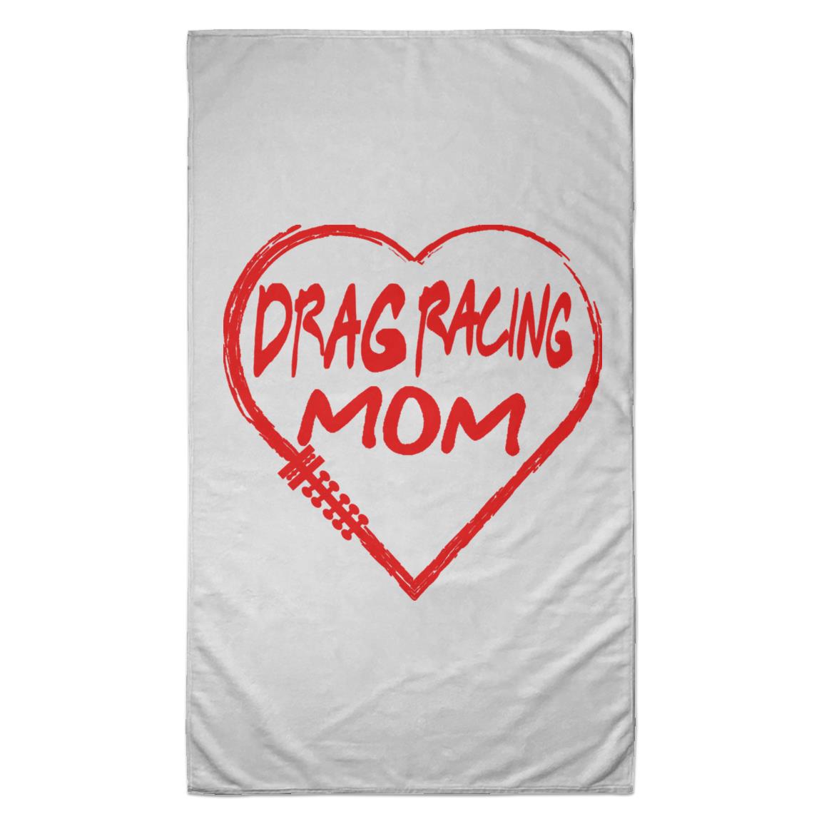 Drag Racing Mom Heart Towel - 35x60