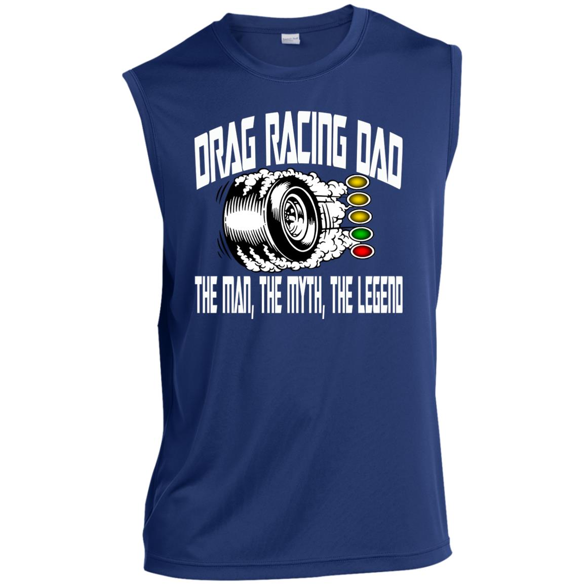 Drag Racing Dad Men’s Sleeveless Performance Tee