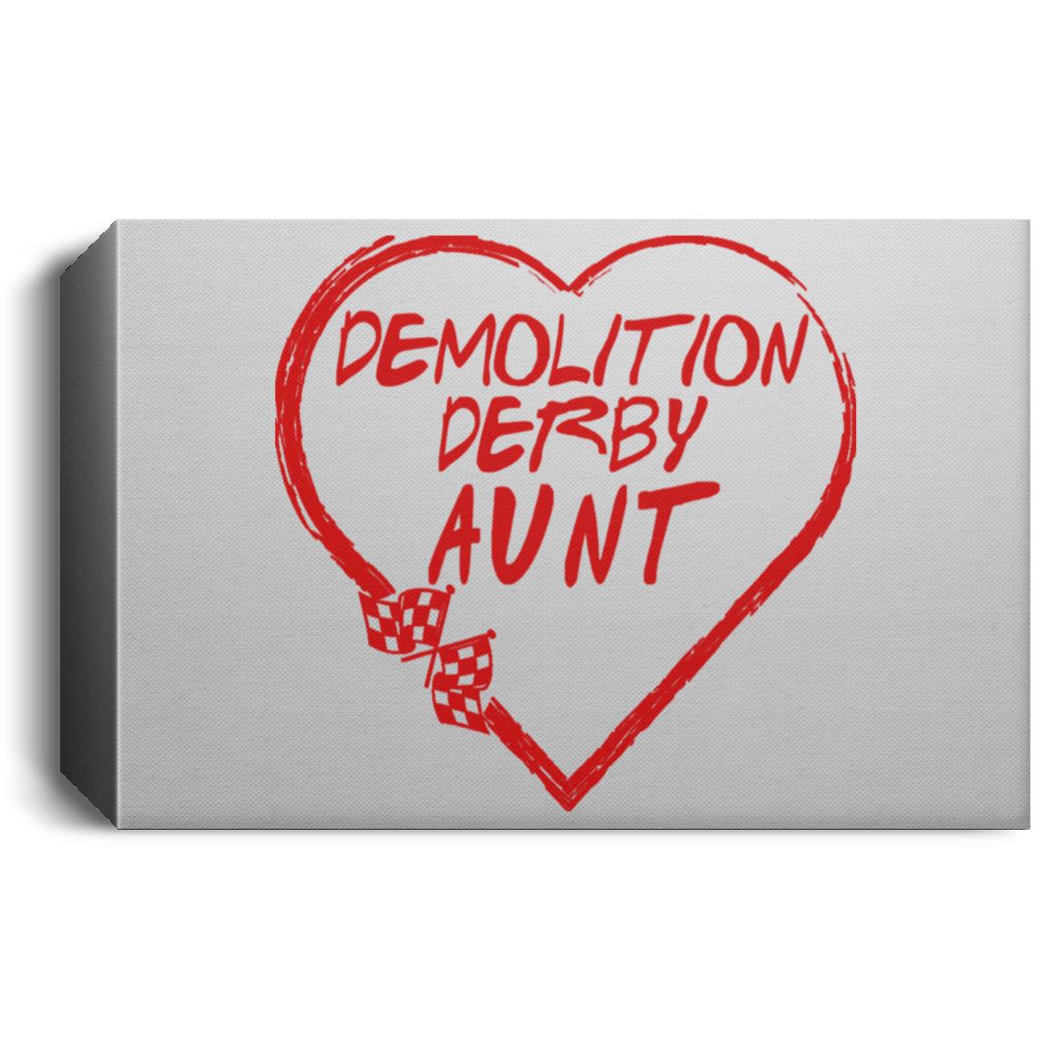 Demolition Derby Aunt Heart Deluxe Landscape Canvas 1.5in Frame