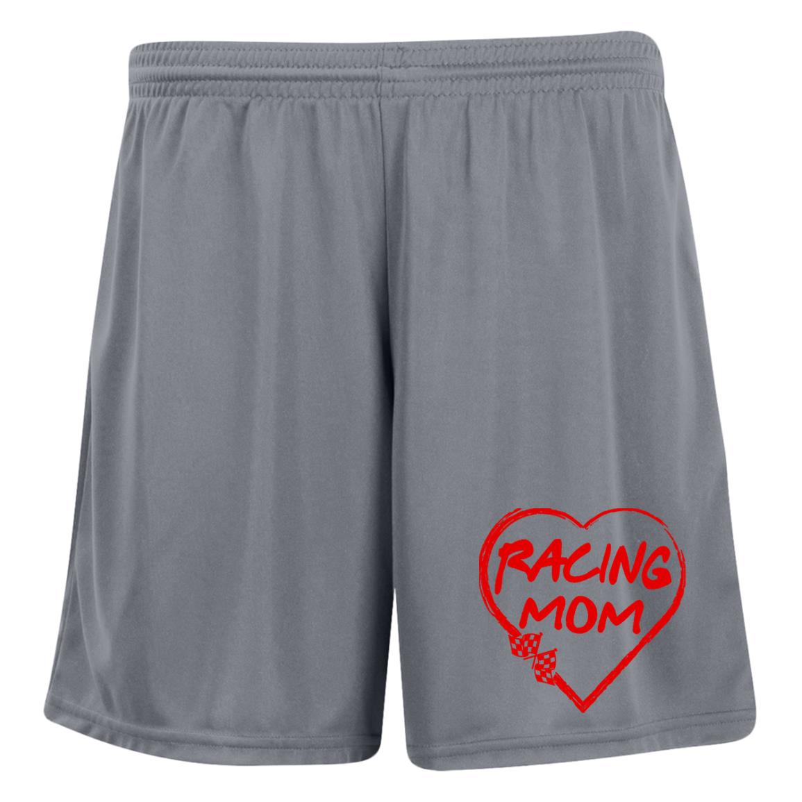 Racing Mom Heart Ladies' Moisture-Wicking 7 inch Inseam Training Shorts