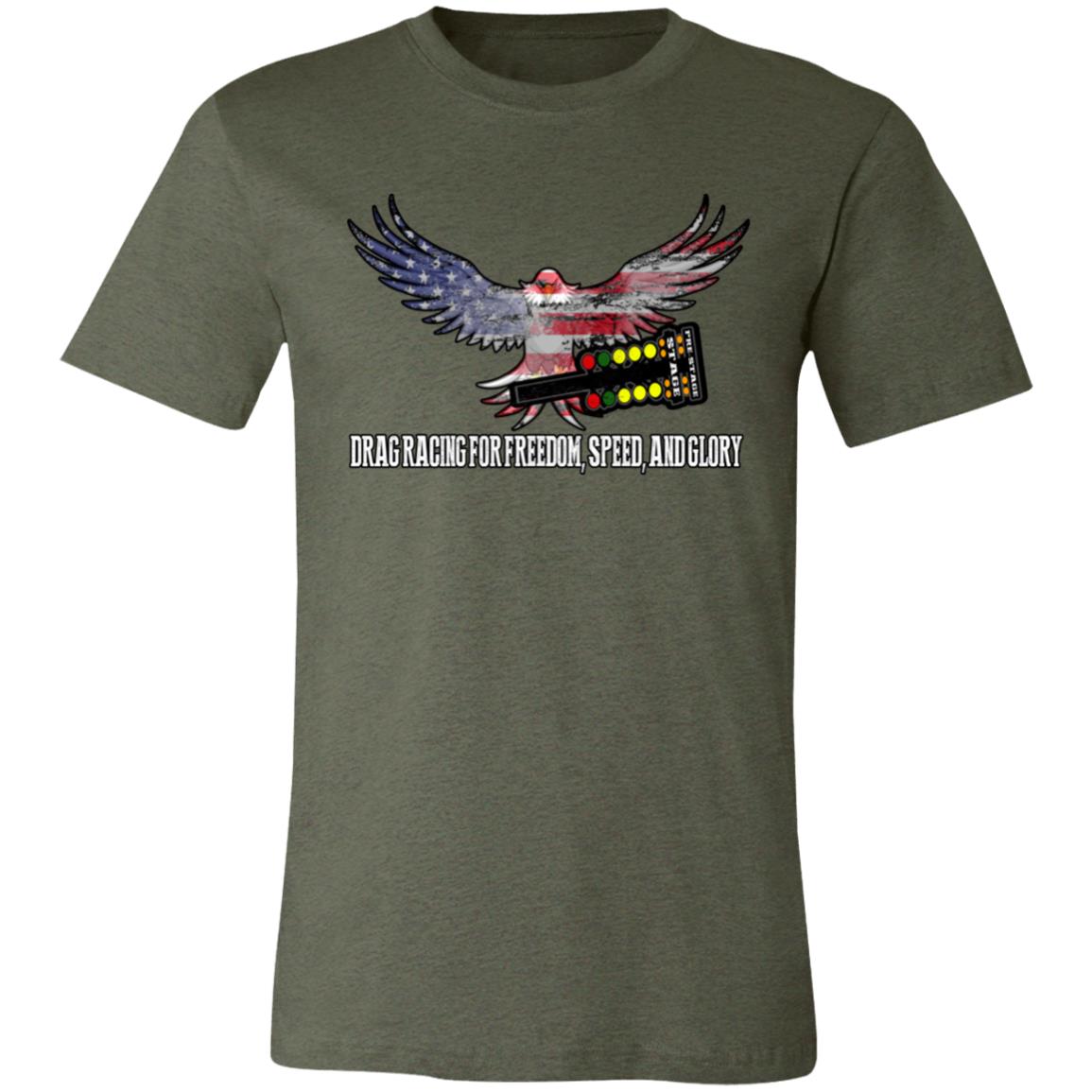 Drag Racing for Freedom, Speed, and Glory Unisex Jersey Short-Sleeve T-Shirt