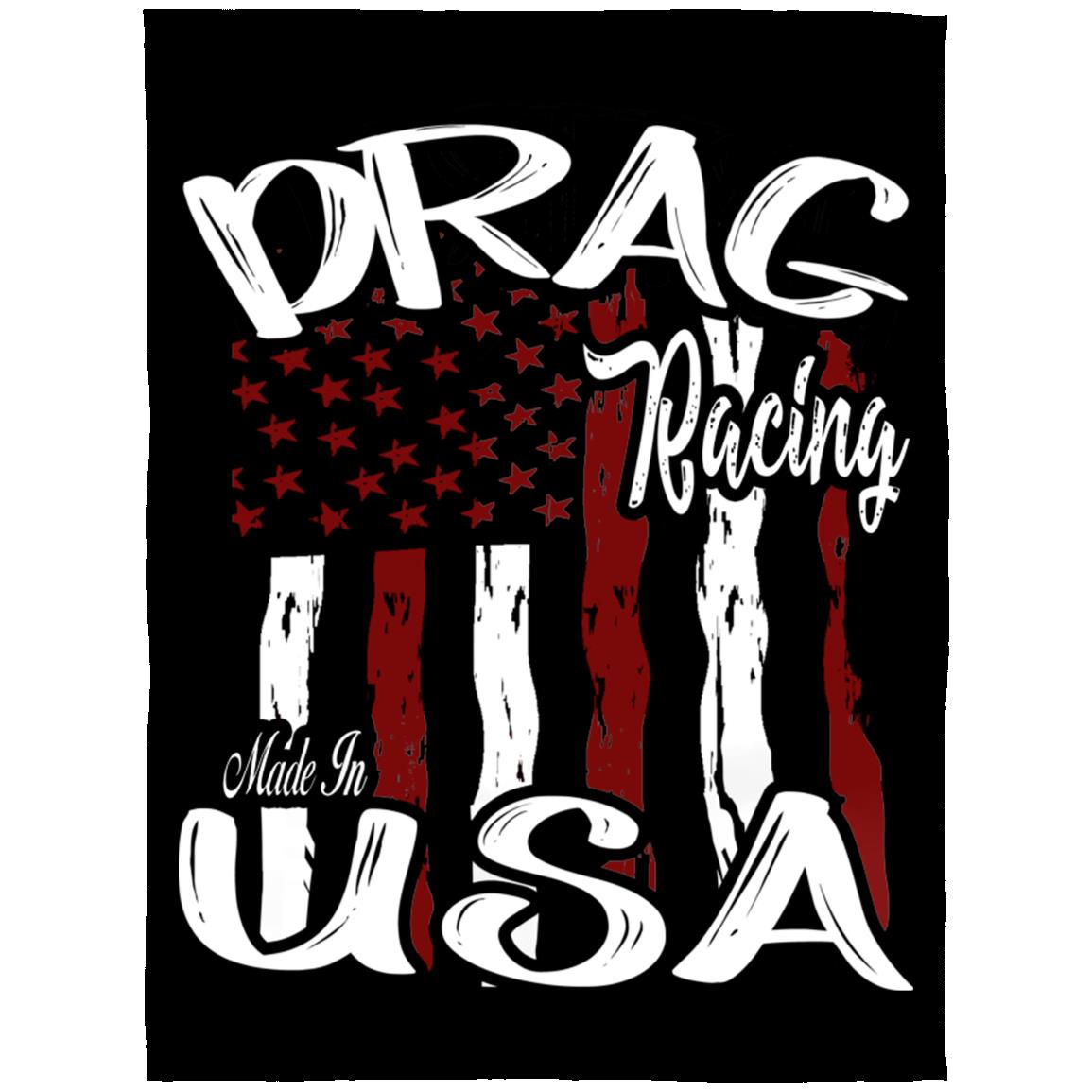 Drag Racing Made In USA Arctic Fleece Blanket 60x80