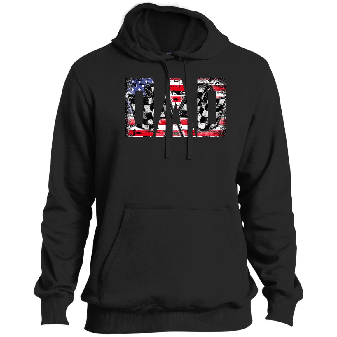 USA Racing Dad Tall Pullover Hoodie