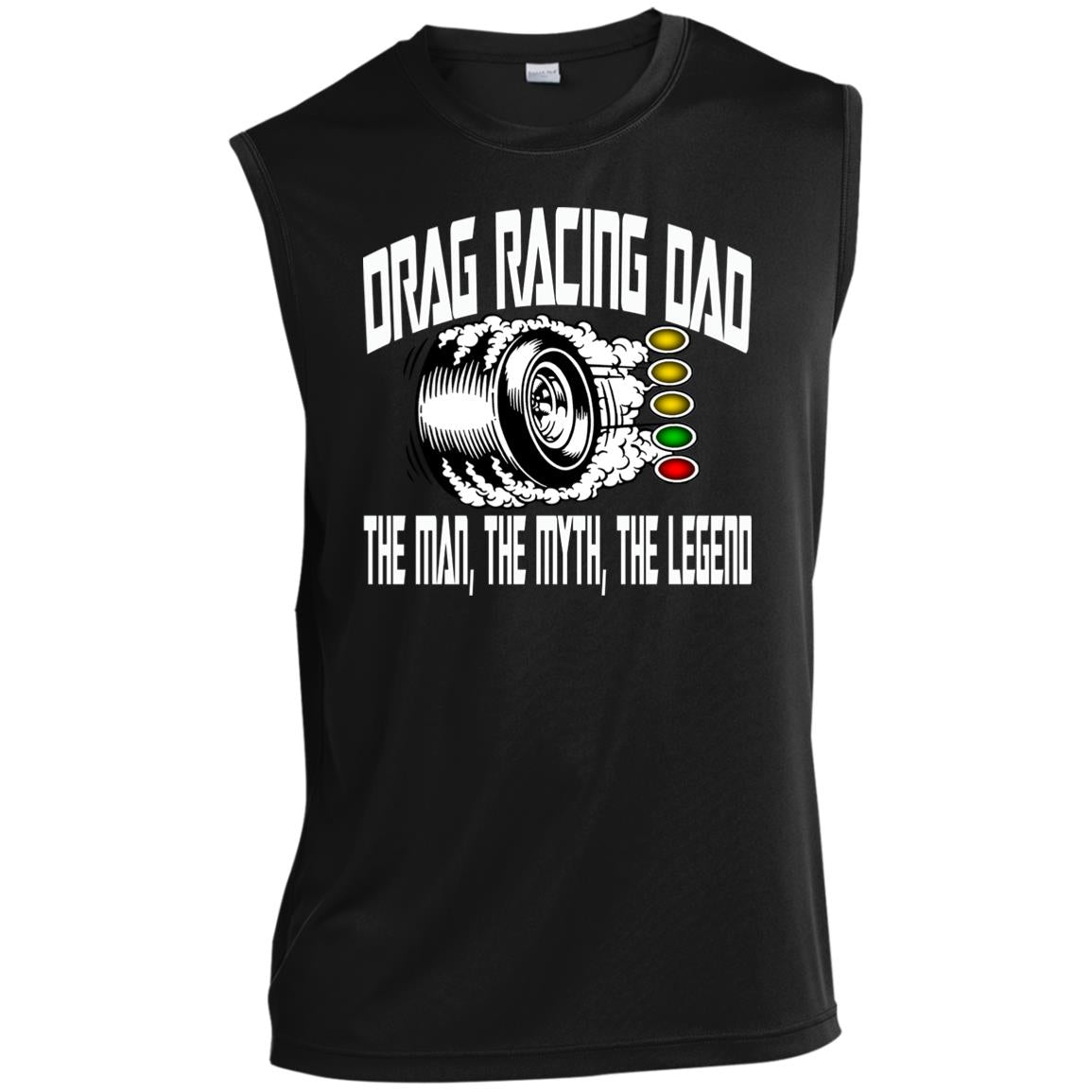 Drag Racing Dad Men’s Sleeveless Performance Tee